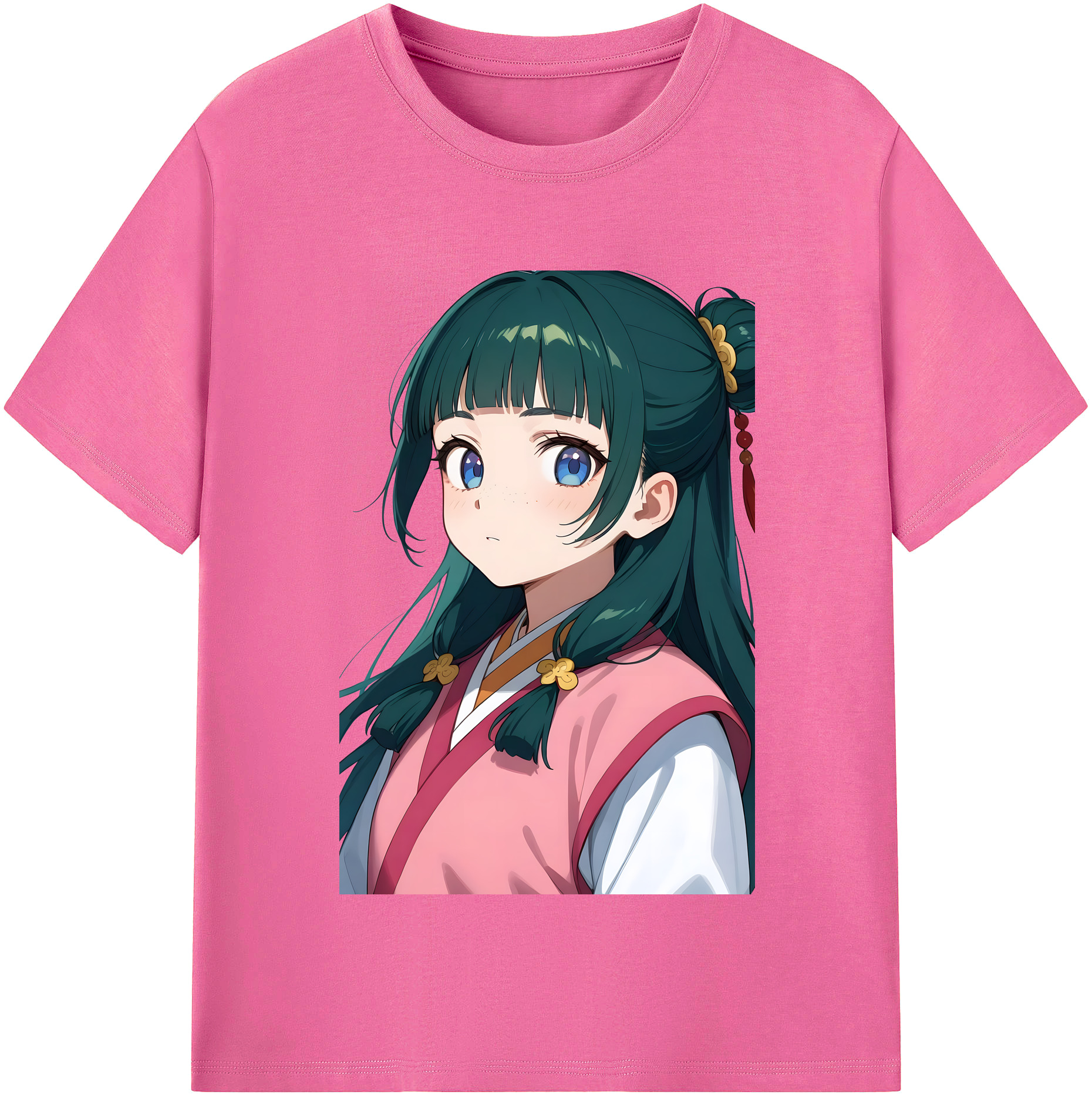 （画像用） 薬屋のひとりごと The Apothecary Diaries レディースカジュアルプリントTシャツ（綿100％）